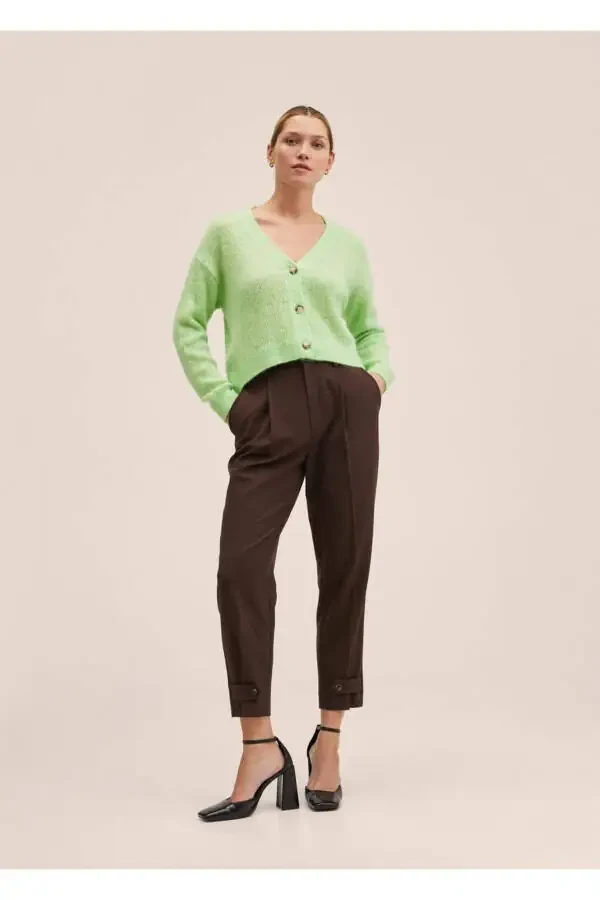 V Yaka Triko Hırka - 2