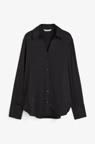 V Yakalı Bluz-Belirtilmemiş_0939703044015 - H&M (1)