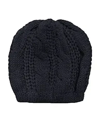 v28 Women Men Girls Boys Teens Cute Cat Ear Knit Cable Rib Hat Cap Beanie - 3