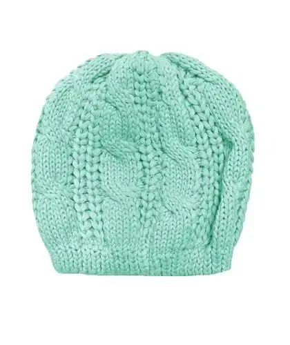 v28 Women Men Girls Boys Teens Cute Cat Ear Knit Cable Rib Hat Cap Beanie - 3