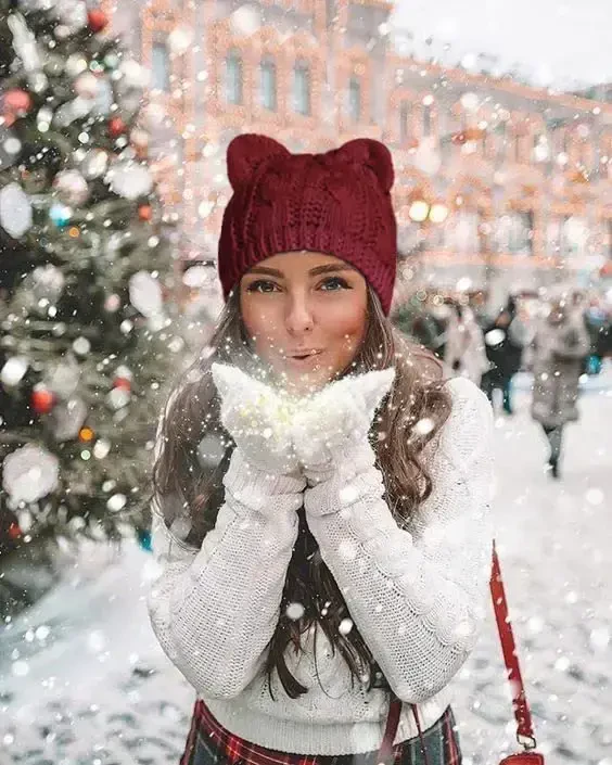 v28 Women Men Girls Boys Teens Cute Cat Ear Knit Cable Rib Hat Cap Beanie - 4