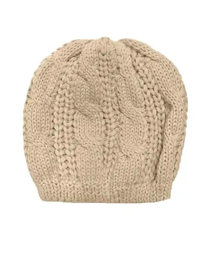 v28 Women Men Girls Boys Teens Cute Cat Ear Knit Cable Rib Hat Cap Beanie - 3