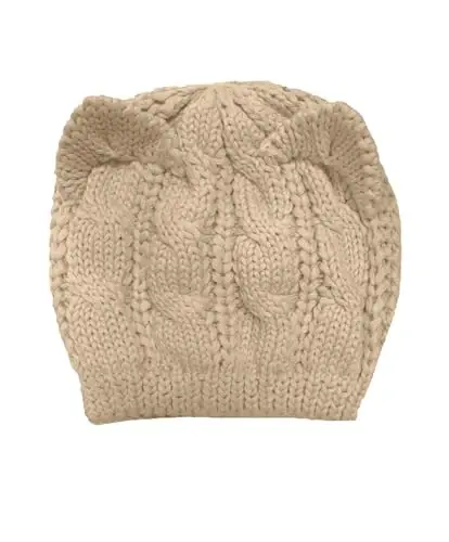 v28 Women Men Girls Boys Teens Cute Cat Ear Knit Cable Rib Hat Cap Beanie - V28 (1)