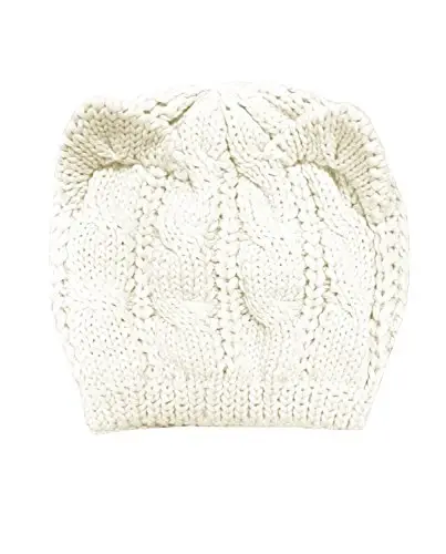 v28 Women Men Girls Boys Teens Cute Cat Ear Knit Cable Rib Hat Cap Beanie - 3