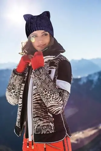 v28 Women Men Girls Boys Teens Cute Cat Ear Knit Cable Rib Hat Cap Beanie - 5