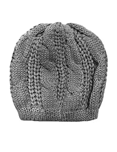v28 Women Men Girls Boys Teens Cute Cat Ear Knit Cable Rib Hat Cap Beanie - 3