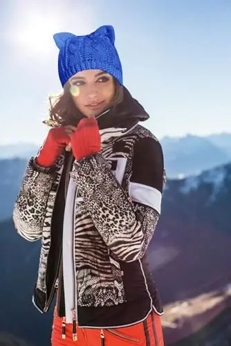 v28 Women Men Girls Boys Teens Cute Cat Ear Knit Cable Rib Hat Cap Beanie - 5