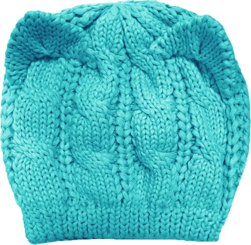 v28 Women Men Girls Boys Teens Cute Cat Ear Knit Cable Rib Hat Cap Beanie - 2