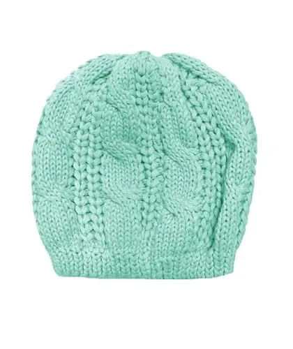 v28 Women Men Girls Boys Teens Cute Cat Ear Knit Cable Rib Hat Cap Beanie - 3
