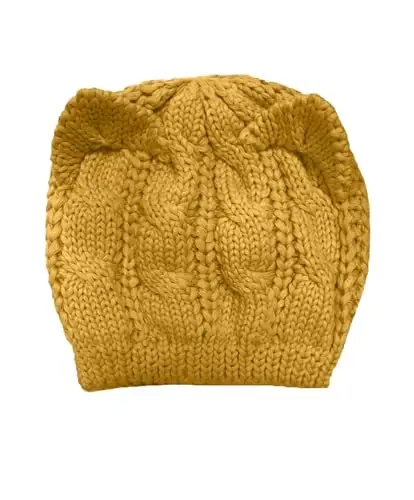 v28 Women Men Girls Boys Teens Cute Cat Ear Knit Cable Rib Hat Cap Beanie - V28 (1)