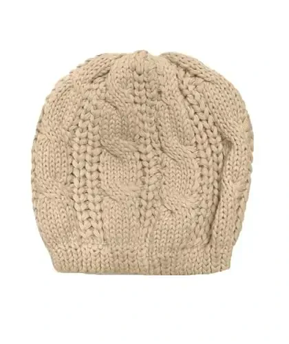 v28 Women Men Girls Boys Teens Cute Cat Ear Knit Cable Rib Hat Cap Beanie - 3