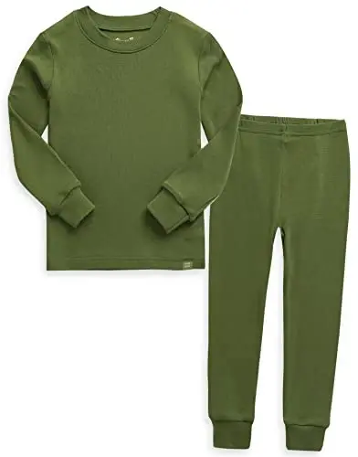 VAENAIT 6M-12Y Bebek Çocuk Çocuk Kız Erkek Yumuşak Rahat Modal Tencel Düz Raglan Pijama Pijama Pjs 2'li Set 