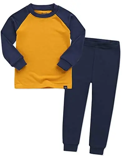 VAENAIT 6M-12Y Toddler Toddler Kids Toddler Girls Boys Soft Comfy Modal Tencel Solid Raglan Sleepwear Pajamas Pjs 2pcs Set 