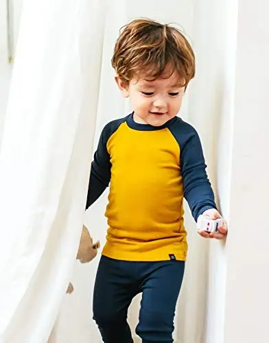 VAENAIT 6M-12Y Toddler Toddler Kids Toddler Girls Boys Soft Comfy Modal Tencel Solid Raglan Sleepwear Pajamas Pjs 2pcs Set - MODAZONE (1)
