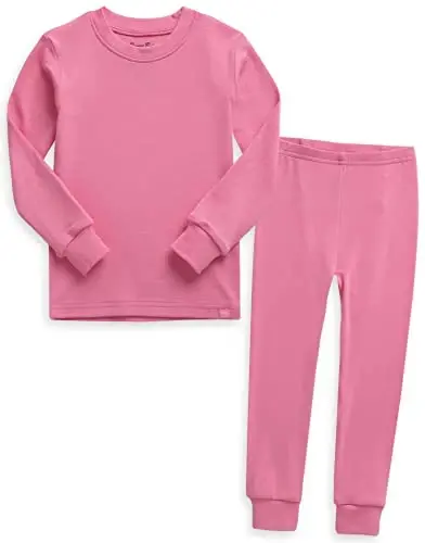 VAENAIT 6M-12Y Toddler Toddler Kids Toddler Girls Boys Soft Comfy Modal Tencel Solid Raglan Sleepwear Pajamas Pjs 2pcs Set - 1