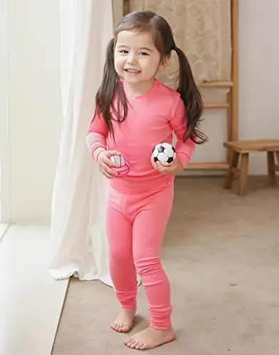 VAENAIT 6M-12Y Toddler Toddler Kids Toddler Girls Boys Soft Comfy Modal Tencel Solid Raglan Sleepwear Pajamas Pjs 2pcs Set - 4