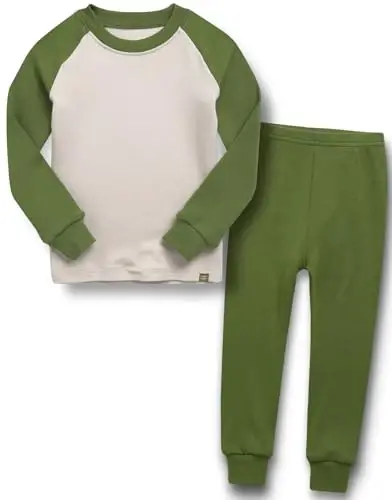 VAENAIT 6M-12Y Bebek Çocuk Kız Erkek Yumuşak Rahat Modal Tencel Düz Raglan Pijama Pijama Takımı 2'li Set 