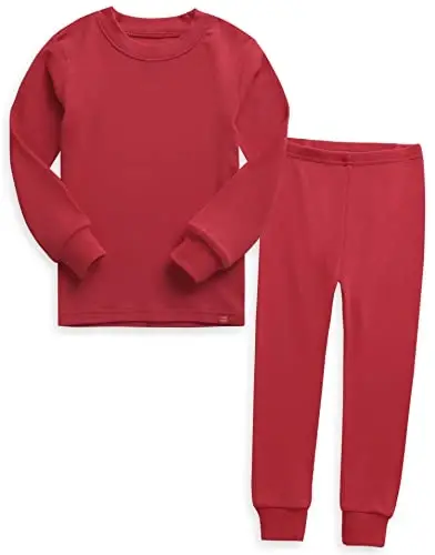 VAENAIT 6M-12Y Toddler Toddler Kids Toddler Girls Boys Soft Comfy Modal Tencel Solid Raglan Sleepwear Pajamas Pjs 2pcs Set 