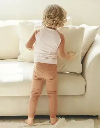 VAENAIT 6M-12Y Toddler Toddler Kids Toddler Girls Boys Soft Comfy Modal Tencel Solid Raglan Sleepwear Pajamas Pjs 2pcs Set - 3