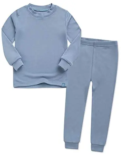 VAENAIT 6M-12Y Küçük Çocuk Kız Erkek Yumuşak Rahat Modal Tencel Düz Raglan Pijama Pjs 2'li Set 
