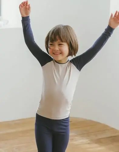 VAENAIT 6M-12Y Küçük Çocuk Kız Erkek Yumuşak Rahat Modal Tencel Düz Raglan Pijama Pjs 2'li Set - VAENAIT BABY (1)