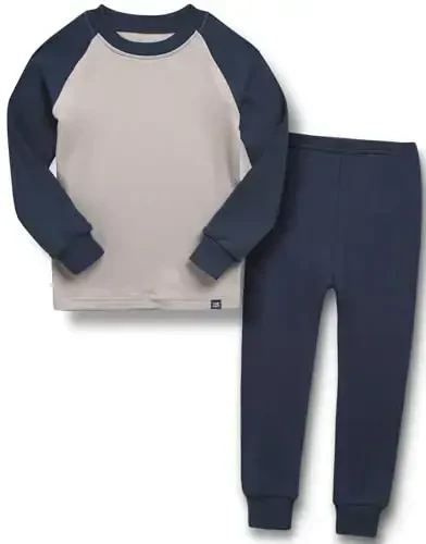 VAENAIT 6M-12Y Toddler Toddler Kids Toddler Girls Boys Soft Comfy Modal Tencel Solid Raglan Sleepwear Pajamas Pjs 2pcs Set 