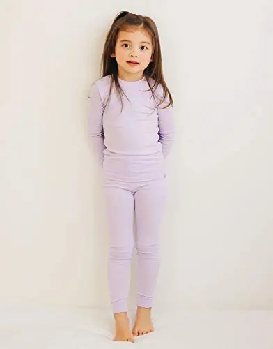 VAENAIT 6M-12Y Toddler Toddler Kids Toddler Girls Boys Soft Comfy Modal Tencel Solid Raglan Sleepwear Pajamas Pjs 2pcs Set - 3