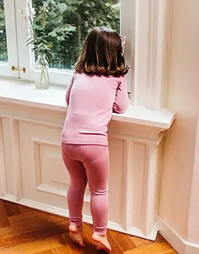 VAENAIT 6M-12Y Küçük Çocuk Kız Erkek Yumuşak Rahat Modal Tencel Düz Raglan Uyku Giyim Pijama Pjs 2'li Set - 4