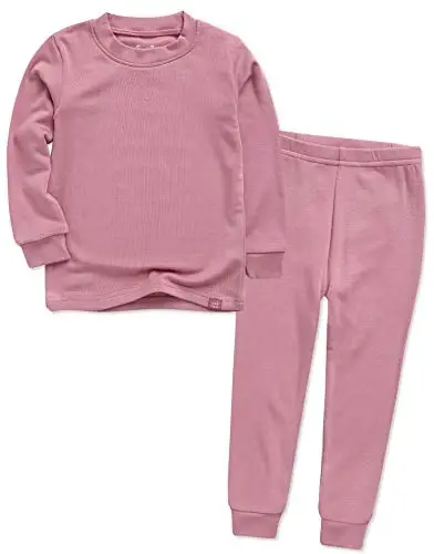VAENAIT 6M-12Y Toddler Toddler Kids Toddler Girls Boys Soft Comfy Modal Tencel Solid Raglan Sleepwear Pajamas Pjs 2pcs Set 