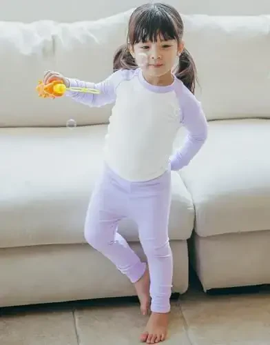 VAENAIT 6M-12Y Toddler Toddler Kids Toddler Girls Boys Soft Comfy Modal Tencel Solid Raglan Sleepwear Pajamas Pjs 2pcs Set - 4