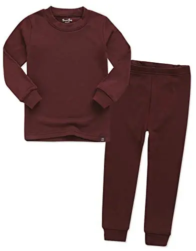 VAENAIT 6M-12Y Toddler Toddler Kids Toddler Girls Boys Soft Comfy Modal Tencel Solid Raglan Sleepwear Pajamas Pjs 2pcs Set 