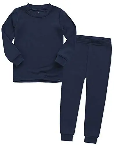 VAENAIT 6M-12Y Toddler Toddler Kids Toddler Girls Boys Soft Comfy Modal Tencel Solid Raglan Sleepwear Pajamas Pjs 2pcs Set - 1