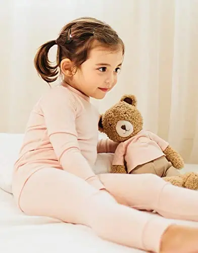 VAENAIT 6M-12Y Toddler Toddler Kids Toddler Girls Boys Soft Comfy Modal Tencel Solid Raglan Sleepwear Pajamas Pjs 2pcs Set - 6