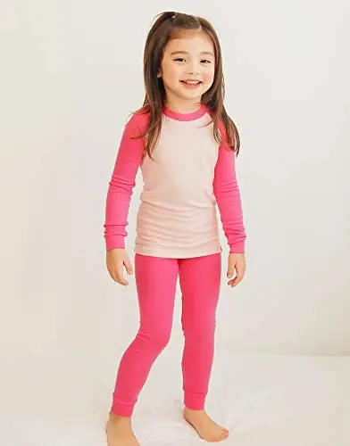 VAENAIT 6M-12Y Toddler Toddler Kids Toddler Girls Boys Soft Comfy Modal Tencel Solid Raglan Sleepwear Pajamas Pjs 2pcs Set - VAENAIT BABY (1)