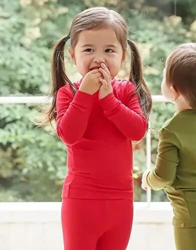 VAENAIT 6M-12Y Toddler Toddler Kids Toddler Girls Boys Soft Comfy Modal Tencel Solid Raglan Sleepwear Pajamas Pjs 2pcs Set - VAENAIT BABY (1)