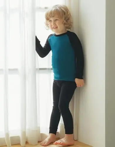 VAENAIT 6M-12Y Toddler Toddler Kids Toddler Girls Boys Soft Comfy Modal Tencel Solid Raglan Sleepwear Pajamas Pjs 2pcs Set - 3