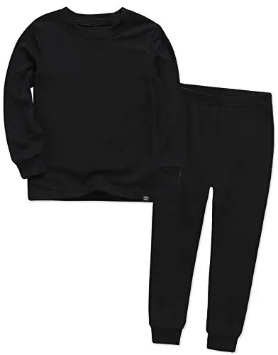 VAENAIT 6M-12Y Toddler Toddler Kids Toddler Girls Boys Soft Comfy Modal Tencel Solid Raglan Sleepwear Pajamas Pjs 2pcs Set - 1