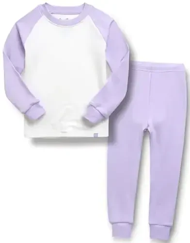 VAENAIT 6M-12Y Toddler Toddler Kids Toddler Girls Boys Soft Comfy Modal Tencel Solid Raglan Sleepwear Pajamas Pjs 2pcs Set 