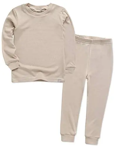 VAENAIT 6M-12Y Yürümeye Başlayan Çocuk Çocuk Kız Erkek Yumuşak Rahat Modal Tencel Düz Raglan Pijama Pijama Pjs 2'li Set 
