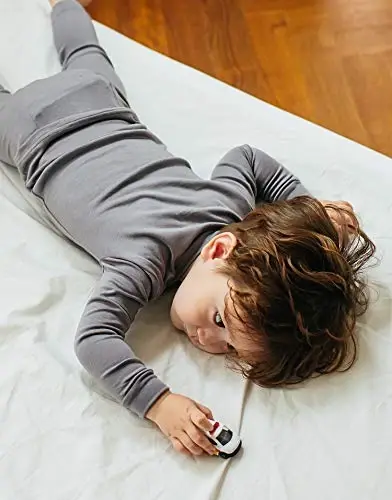 VAENAIT 6M-12Y Yürümeye Başlayan Çocuk Yürümeye Başlayan Çocuk Çocuk Yürümeye Başlayan Kız Erkek Yumuşak Rahat Modal Tencel Düz Raglan Pijama Pijama Pjs 2'li Set - 6
