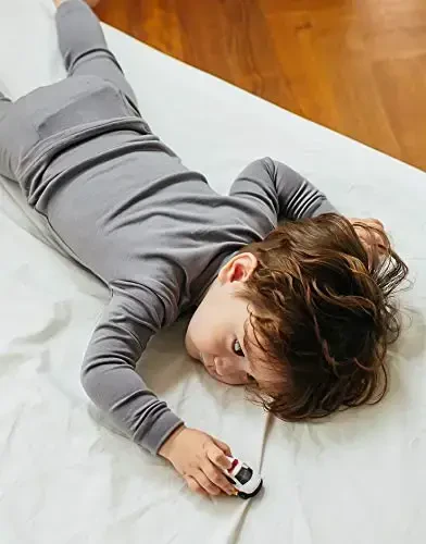 VAENAIT 6M-12Y Toddler Toddler Kids Toddler Girls Boys Soft Comfy Modal Tencel Solid Raglan Sleepwear Pajamas Pjs 2pcs Set - 6