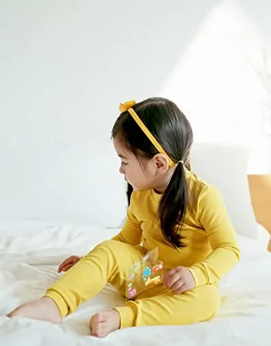 VAENAIT BABY 12M-12Y Kids Boys Girls Toddler Solid Cotton Daily Pajamas Pyjamas Sleepwear Set Basic - VAENAIT BABY (1)