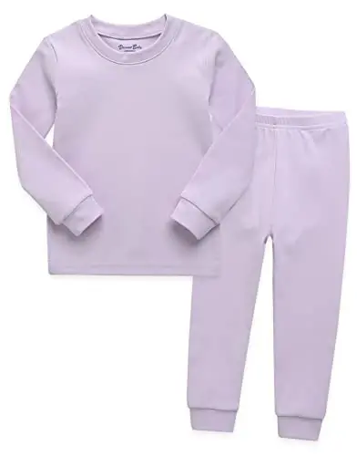 VAENAIT BABY 12M-12Y Kids Boys Girls Toddler Solid Cotton Daily Pajamas Pyjamas Sleepwear Set Basic 