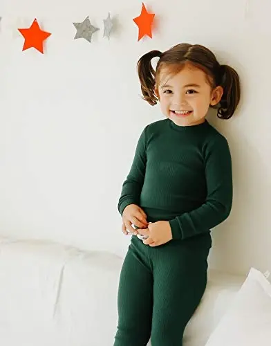 VAENAIT BABY 6M-12Y Infant Kids Toddler Junior Girls Soft Comfy Modal Tencel Shirring Sleepwear Pajamas 2pcs Set - VAENAIT (1)