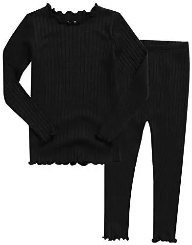 VAENAIT BABY 6M-12Y Infant Kids Toddler Junior Girls Soft Comfy Modal Tencel Shirring Sleepwear Pajamas 2pcs Set - VAENAIT