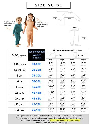 VAENAIT BABY 6M-12Y Toddler Kids Girls Boys Soft Comfy Modal Tencel Solid Raglan Sleepwear Pajamas Pjs 2pcs Set - 30