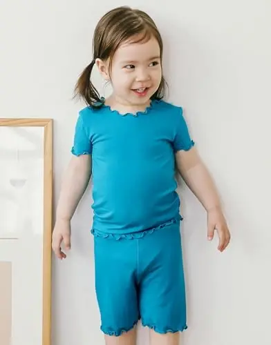VAENAIT BABY Kids Sleepwear Pajamas Short Soft Cool Summer Viscose Pjs 2pcs Set - 2
