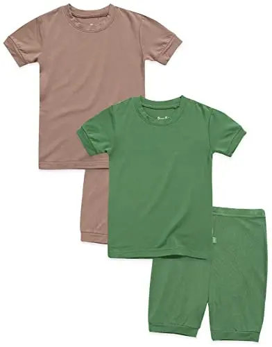 VAENAIT BABY Çocuk Uyku Giyim Pijama Kısa Yumuşak Serin Yaz Viskon Pijama 2'li Set 