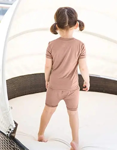 VAENAIT BABY Kids Sleepwear Pajamas Short Soft Cool Summer Viscose Pjs 2pcs Set - 4