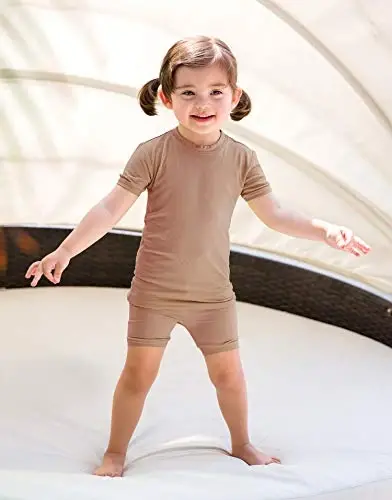 VAENAIT BABY Kids Sleepwear Pajamas Short Soft Cool Summer Viscose Pjs 2pcs Set - 8
